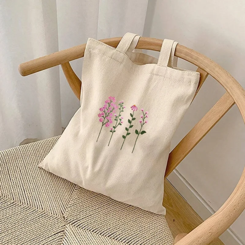trendy cute preppy tote bag