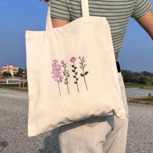 trendy cute preppy tote bag
