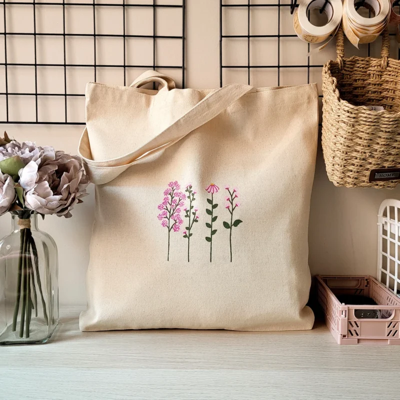 trendy cute preppy tote bag