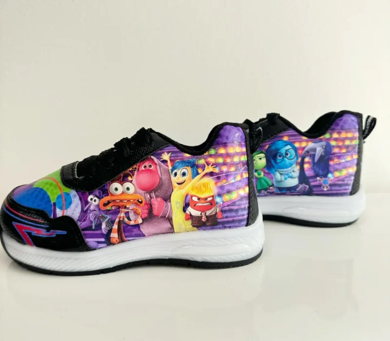 Inside out movie inspired light up sneakers