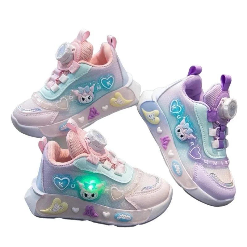 Children Cartoon Princess LED Light up Shoes for Girls