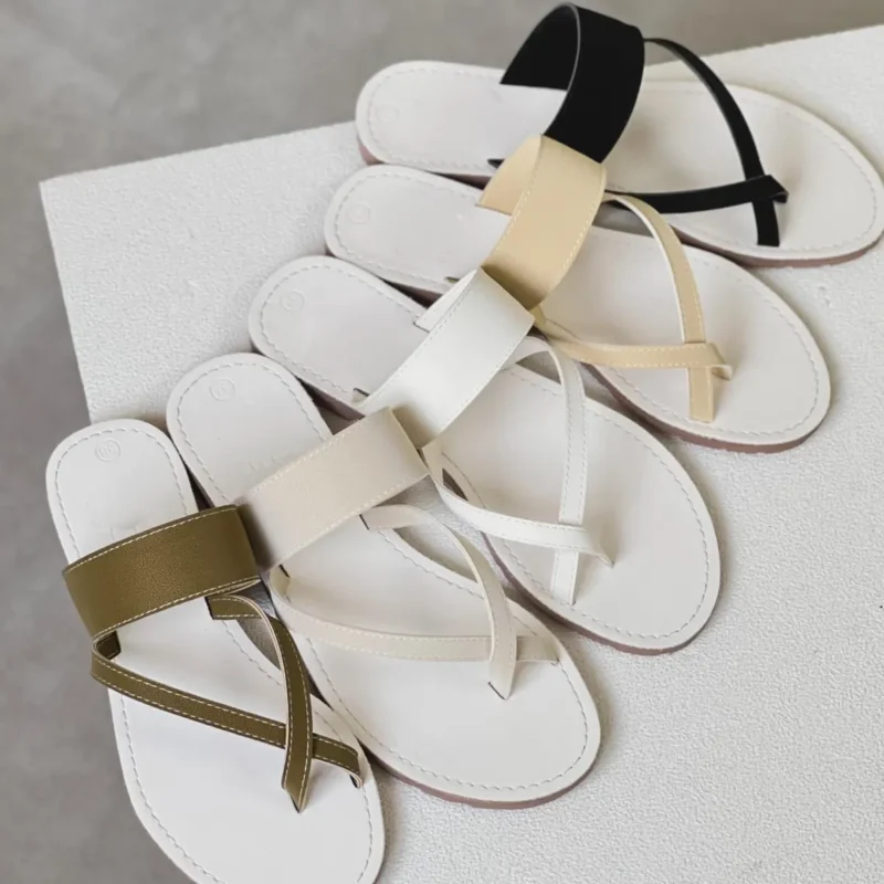 Sandals Horizontal Straps Women's Flat