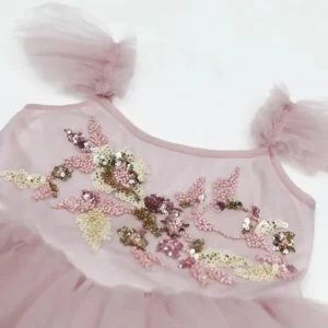 Ruffled Pastel Pink Tutu Dress