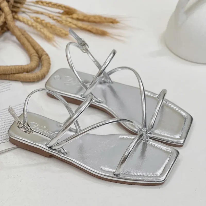 Sandals Horizontal Straps Women's Flat